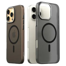 iPhone 16 Pro Max Araree Aero Frame tok, áttetsző-fekete