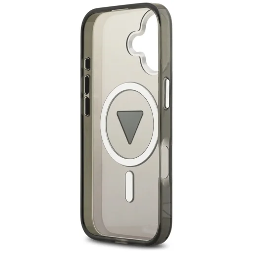 iPhone 17 Guess IML Színátmenetes Háromszög Logó MagSafe tok fekete - 7