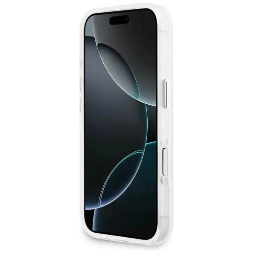 iPhone 17 Pro Guess IML Gradient Triangle Logo MagSafe átlátszó tok - 5