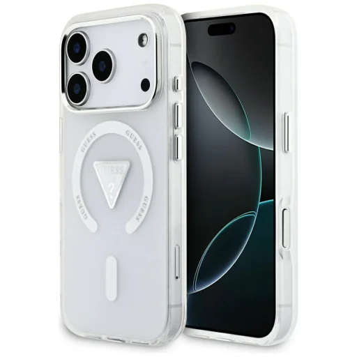 iPhone 17 Pro Guess IML Gradient Triangle Logo MagSafe átlátszó tok - 1