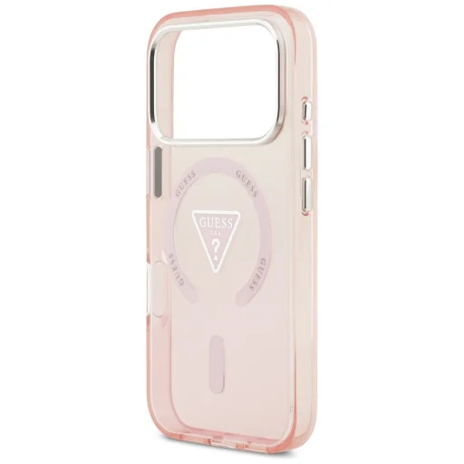 iPhone 17 Pro Guess IML Gradient Triangle Logo MagSafe rózsaszín tok - 11
