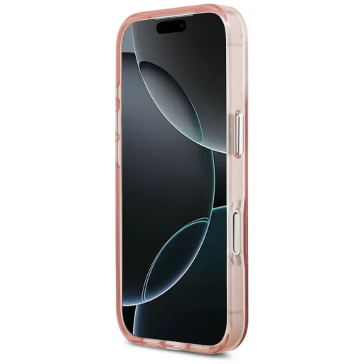 iPhone 17 Pro Guess IML Gradient Triangle Logo MagSafe rózsaszín tok - 9