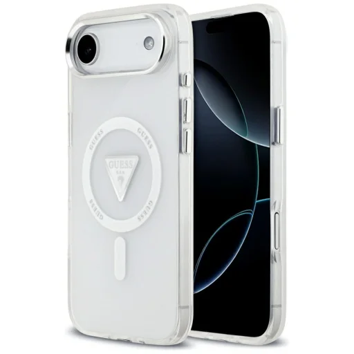 iPhone 17 Air Guess IML Gradient Triangle Logo MagSafe átlátszó tok - 1