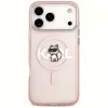 iPhone 17 Pro Max Karl Lagerfeld IML Choupette Sketch Logo MagSafe rózsaszín tok thumbnail