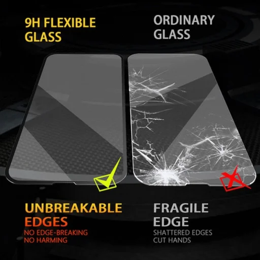 Bestsuit Flexible Hybrid Glass 5D Huawei P30 fekete üvegfólia - 4
