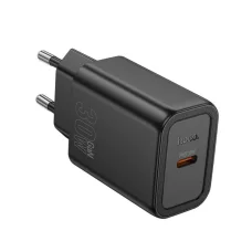 Fali Töltő Hoco N62, 30W, 3A, 1 x USB-C, Fekete