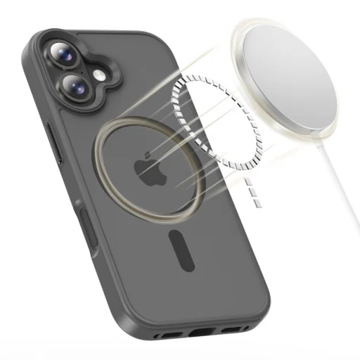 iPhone 17 Tech-protect Magmat Magsafe matt zsírkréta szürke tok - 4