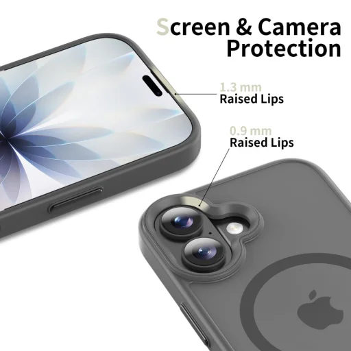 iPhone 17 Tech-protect Magmat Magsafe matt zsírkréta szürke tok - 5