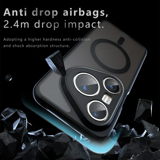  Huawei Pura 80 Ultra Techsuit - PureFrost MagSafe - Fagyott Fekete tok - 3