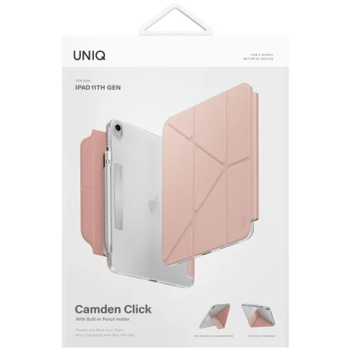 iPad 11" A16 (2025) / iPad 10.9" 10. Gen (2022) UNIQ Camden Click tok rózsaszín - 7