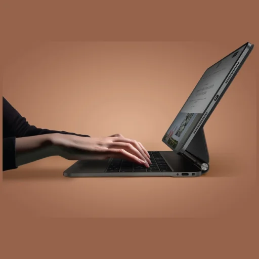 iPad Pro 11" M4 (2024) UNIQ Venno Pro Magnetic Smart tok billentyűzettel karamell - 4