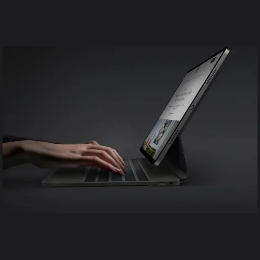 iPad Pro 13" M4 UNIQ Venno Pro Mágneses Okos Tok billentyűzettel fekete tok - 6