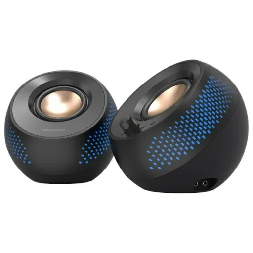 Creative Pebble X Számítógépes Hangszórók 2.0 Fekete USB-C RGB Világítással - 4