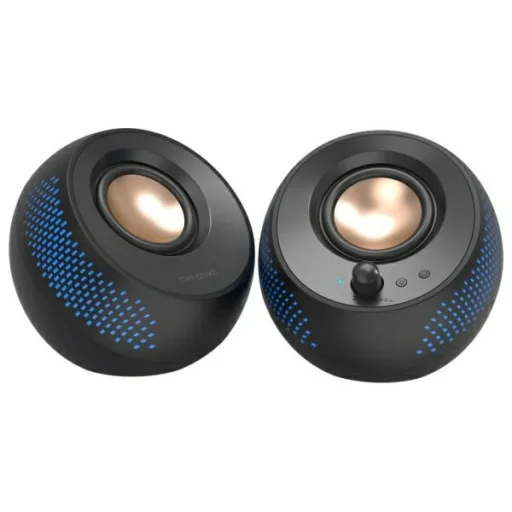 Creative Pebble X Számítógépes Hangszórók 2.0 Fekete USB-C RGB Világítással - 1