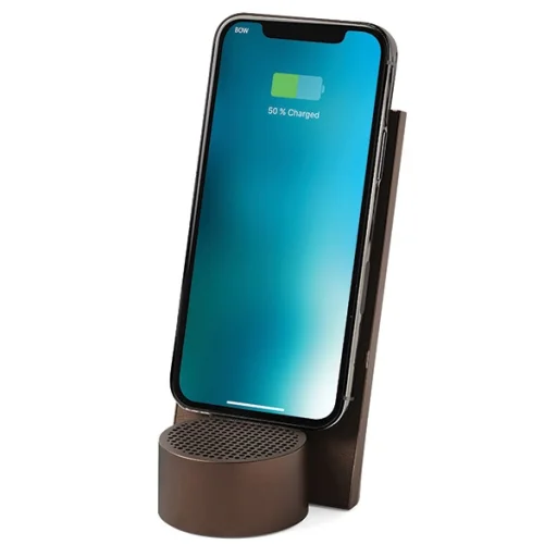 Lexon City Energy Pro 10W Vezeték nélküli Töltő Bluetooth Hangszóróval bronz - 2