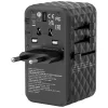 Verbatim Travel Adapter EU/UK/US GaN 2xUSB-A/2xUSB-C PD 100W UTA-06 fekete 32121 thumbnail