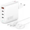 4smarts Flex Pro GaN Hálózati töltő 100W 3xUSB-C + 1xUSB-A fehér - 1