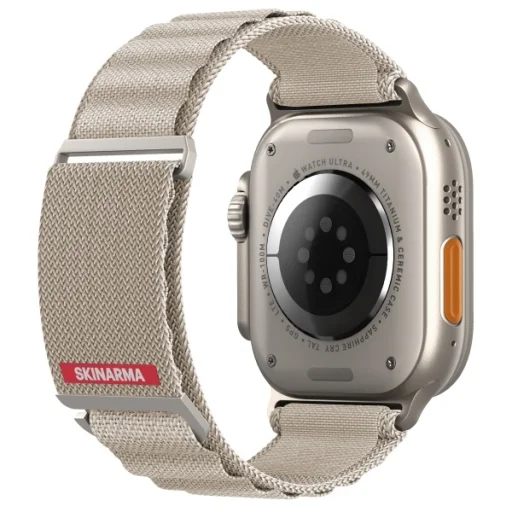 Apple Watch Ultra 49/45/44mm Skinarma Band Kobu elefántcsont - 3