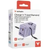 Verbatim Travel Adapter EU/UK/US GaN 1xUSB-C/1xUSB-A/2xUSB-C PD 70W lila - 5