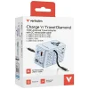 Verbatim Travel Adapter EU/UK/US GaN 1xUSB-C/1xUSB-A/2xUSB-C PD 70W kék 30187 - 5