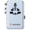 Verbatim Travel Adapter EU/UK/US GaN 2xUSB-C/2xUSB-A/1xUSB-C PD 100W kék - 4