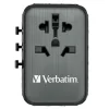 Verbatim Travel Adapter EU/UK/US GaN 2xUSB-A/2xUSB-C PD 65W UTA-05 fekete - 4