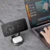 iPhone Gyre Összecsukható 3 az 1-ben Vezeték nélküli Töltő Forgatható Alappal 15W Gyors Töltés - Sötétszürke thumbnail