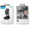 iPhone Gyre Összecsukható 3 az 1-ben Vezeték nélküli Töltő Forgatható Alappal 15W Gyors Töltés - Sötétszürke thumbnail