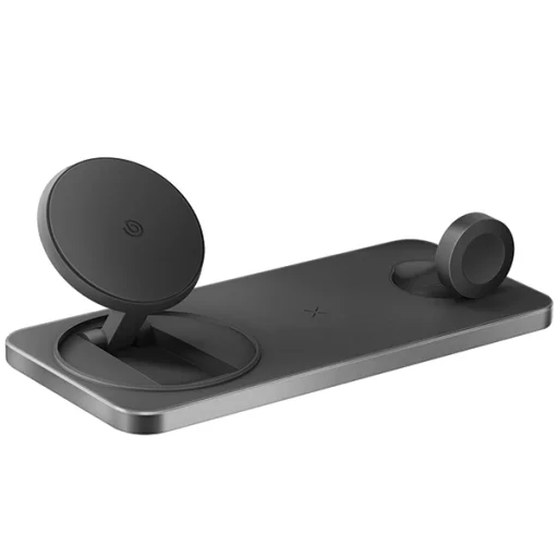 ENERGEA Bazic GoMag Állomás 3 az 1-ben Vezeték nélküli Töltőállomás 15W Gyors Töltés Fekete MagSafe - 2