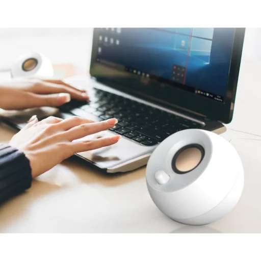 Creative Pebble 2.0 Počítačové reproduktory biele USB - 5