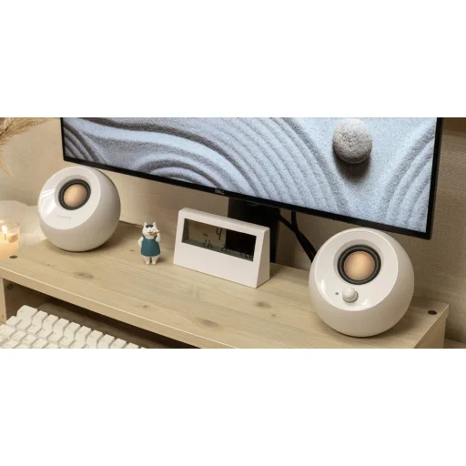 Creative Pebble 2.0 Počítačové reproduktory biele USB - 6