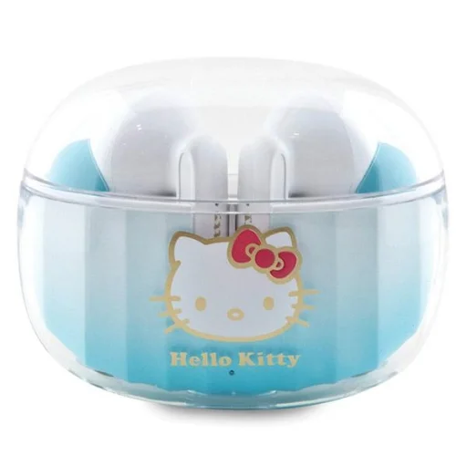 Hello Kitty Bluetooth fülhallgató HKTWSHDGKEQ TWS + dokkoló állomás kék árnyalatú elektroplating logó - 1
