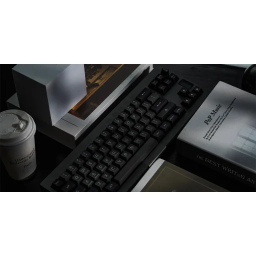 Mechanical keyboard Epomaker Shadow-X Flamingo Switch black-silver - 11