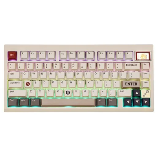 Epomaker TH80 Pro V2 Wisteria Lineáris Kapcsoló fehér mechanikus billentyűzet - 6