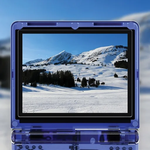 Anbernic RG35XXSP átlátszó kék konzol - 6