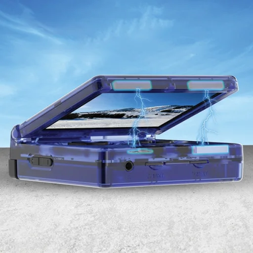 Anbernic RG35XXSP átlátszó kék konzol - 3