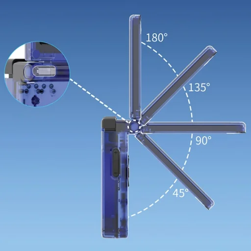 Anbernic RG35XXSP átlátszó kék konzol - 5