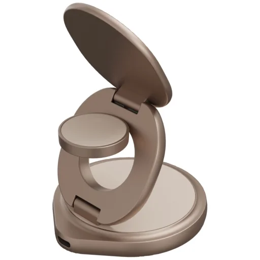 Foldable 3in1 15W Gyors Töltő Állomás Arany - 2