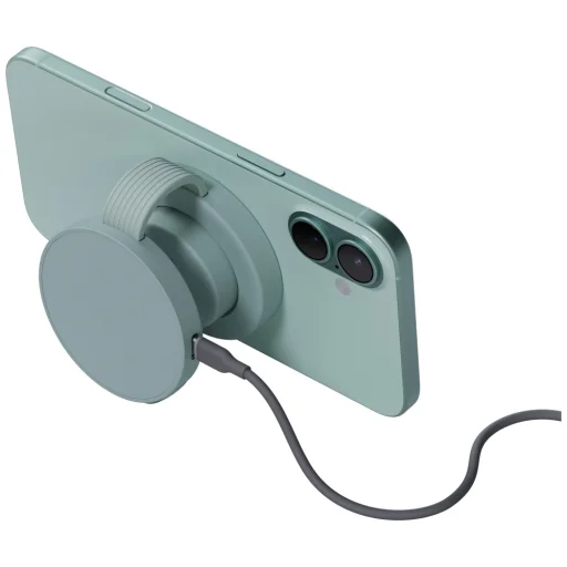 iPhone/Watch/AirPods Bazic GoMag Trio 2 3 az 1-ben 15W mágneses vezeték nélküli töltő pisztácia - 3