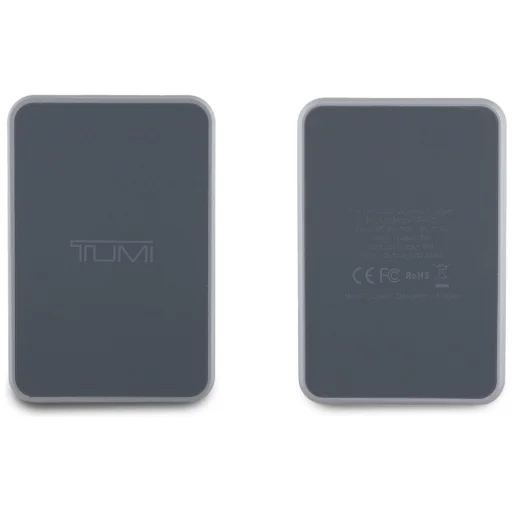 TUMI hajtogatható 3 az 1-ben vezeték nélküli töltő 15W + tok szürke - 5
