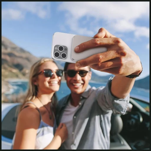 Szürke Cellline MagSafe 10000mAh Qi2 15W CL-MBP-03 mágneses vezeték nélküli mini powerbank - 8