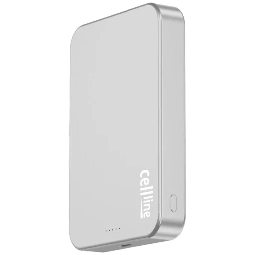 Szürke Cellline MagSafe 10000mAh Qi2 15W CL-MBP-03 mágneses vezeték nélküli mini powerbank - 1