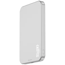 Cellline Mini Powerbank MagSafe 5000mAh Qi2 15W CL-MBP-02 szürke / titán mágneses vezeték nélküli mini töltő