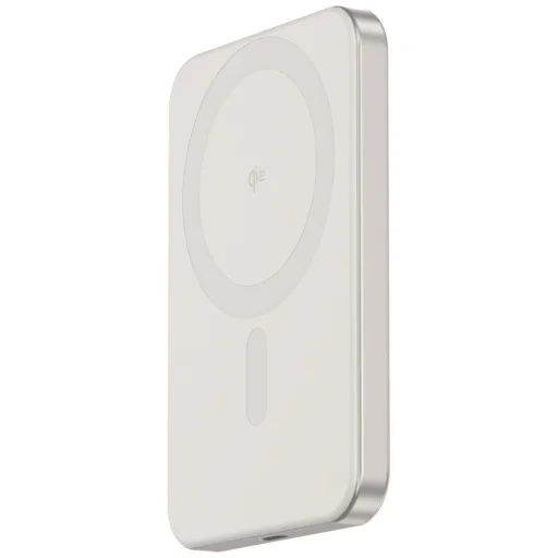Cellline Mini Powerbank MagSafe 5000mAh Qi2 15W CL-MBP-02 szürke / titán mágneses vezeték nélküli mini töltő - 3