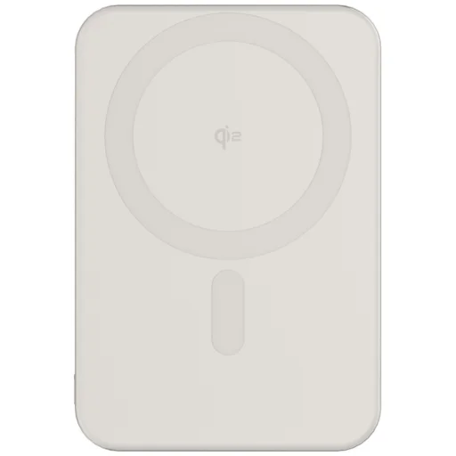 Cellline Mini Powerbank MagSafe 5000mAh Qi2 15W CL-MBP-02 szürke / titán mágneses vezeték nélküli mini töltő - 5