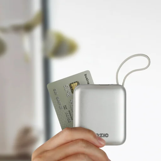 PowerBank 3in1 Bazic Fusion Mini 10000mAh USB-C/Lightning kábel szürke - 7