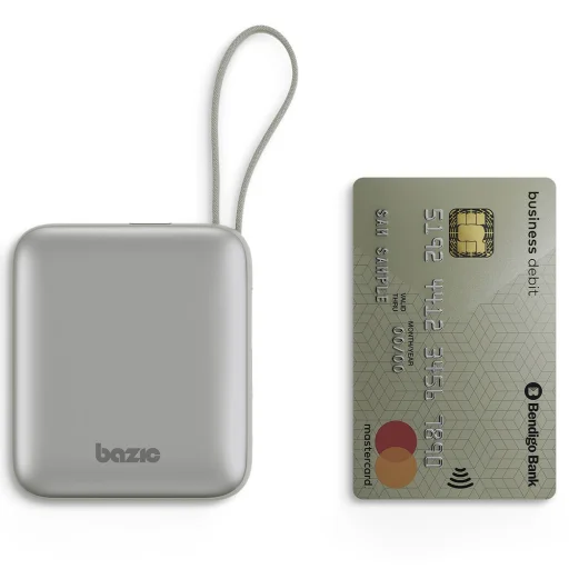 PowerBank 3in1 Bazic Fusion Mini 10000mAh USB-C/Lightning kábel szürke - 3