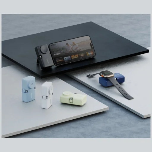 3in1 Bazic Koda 5000mAh PD20W PowerBank USB-C/Lightning fekete - 6