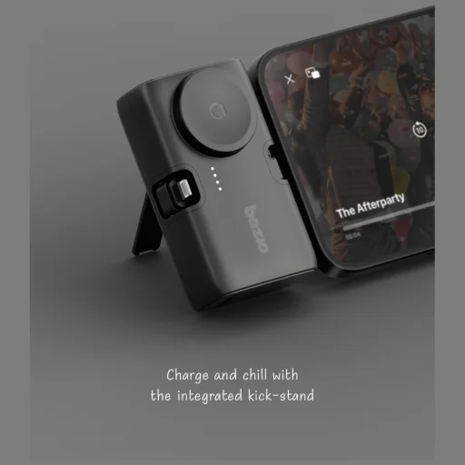 3in1 Bazic Koda 5000mAh PD20W PowerBank USB-C/Lightning fekete - 7