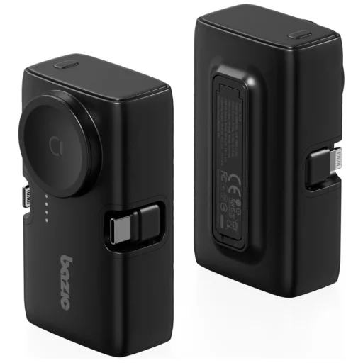 3in1 Bazic Koda 5000mAh PD20W PowerBank USB-C/Lightning fekete - 3